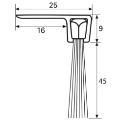 Brush Profile “F5” -Barrier Components 0503103