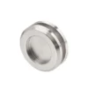 Adhesive Fixed Pair Of 65mm Round Flush Pull Handles - SNK Finish (CFH-65FB)