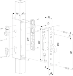 Hybrid Metal Gate Insert Lock For Welding Box 5 Hybrid Metal Gate Insert Lock For Welding Box -Barrier Components image 11